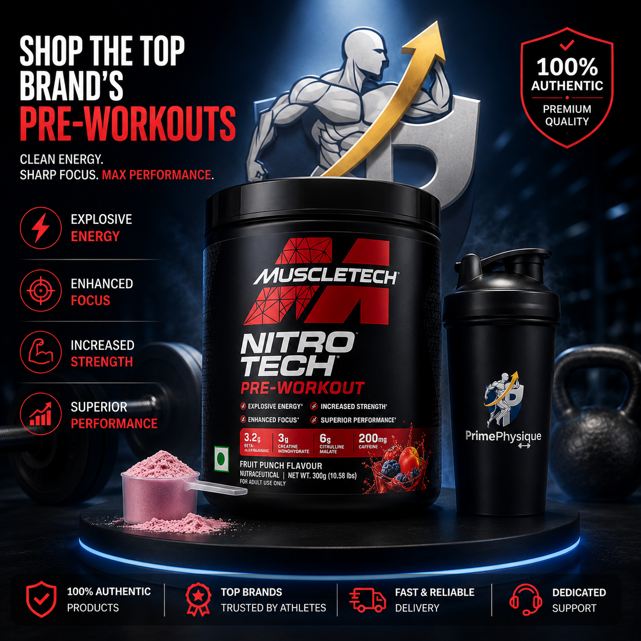 Shop the Top Brand's Pre-Workouts
