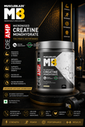 MuscleBlaze Creatine Monohydrate CreAMP I 400g I Unflavoured