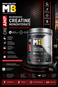 MuscleBlaze Creatine Monohydrate CreAMP I 320g I Candy Rush
