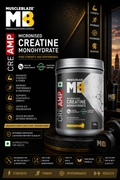 MuscleBlaze Creatine Monohydrate CreAMP I 320g I Citrus Blast