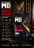 MuscleBlaze Mass Gainer XXL with Added Digezyme I 1kg I Chocolate