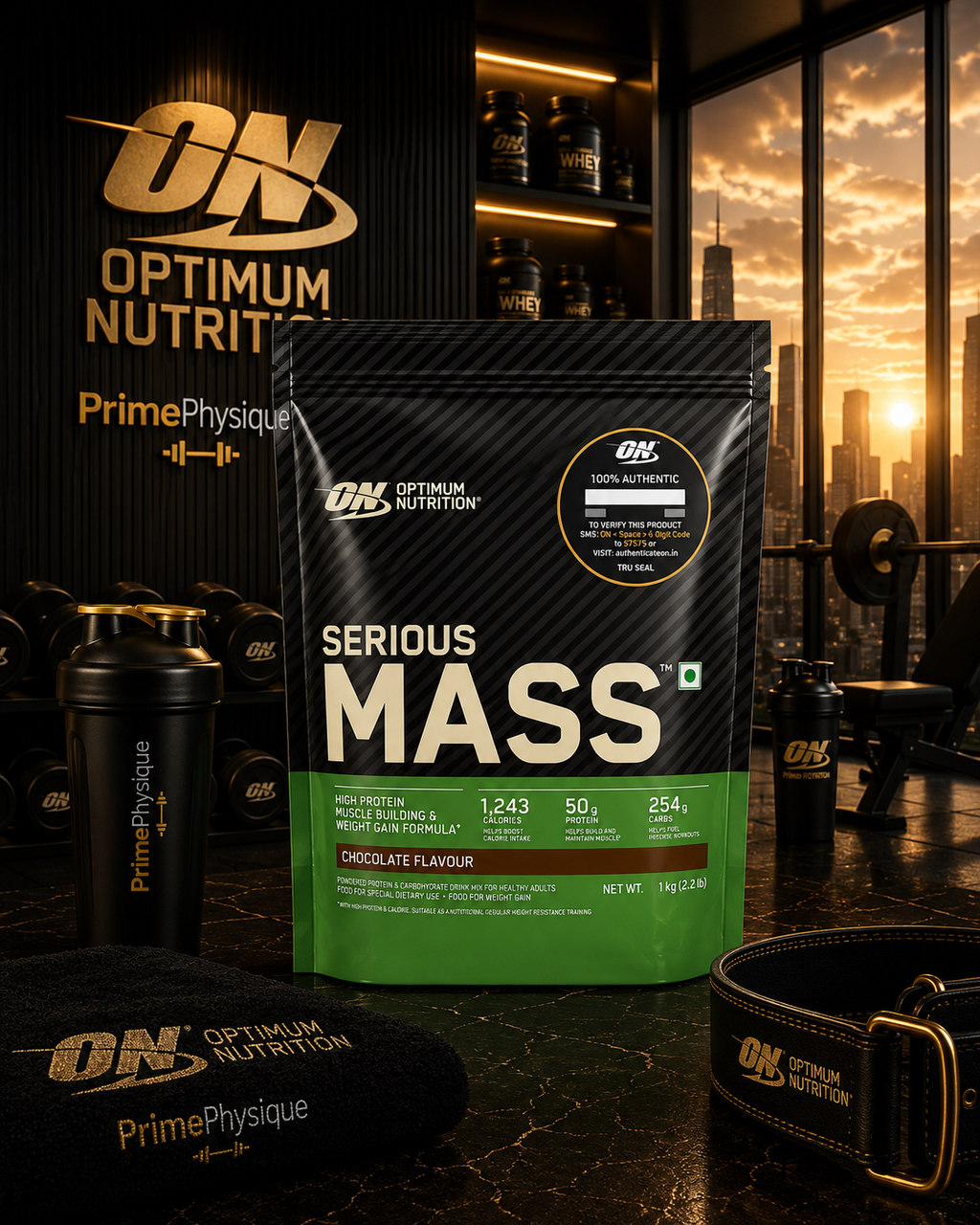 Optimum Nutrition Serious Mass Gainer I 1kg I Chocolate