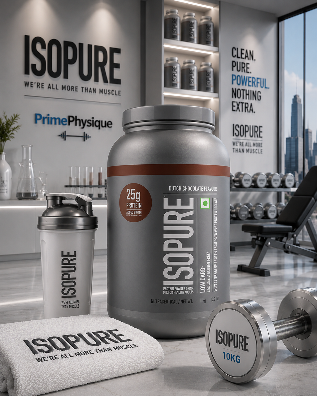 Isopure Whey Protein Isolate with Vitamins I 1kg I Dutch Chocolate