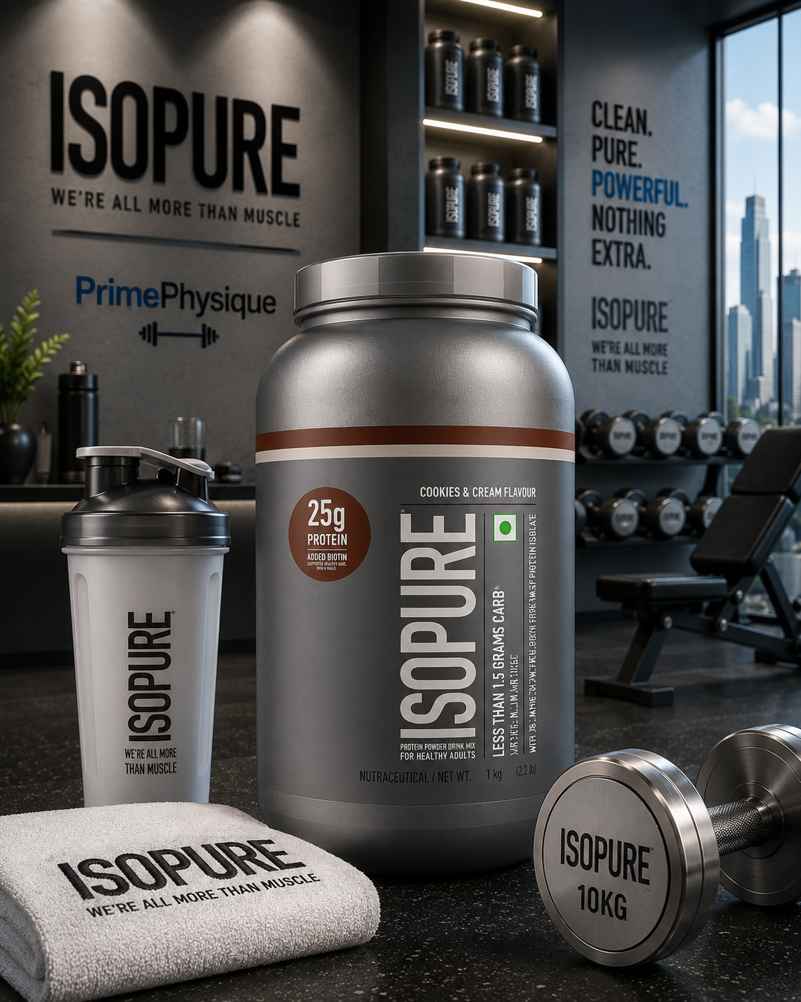Isopure Whey Protein Isolate with Vitamins I 1kg I Cookies & Cream