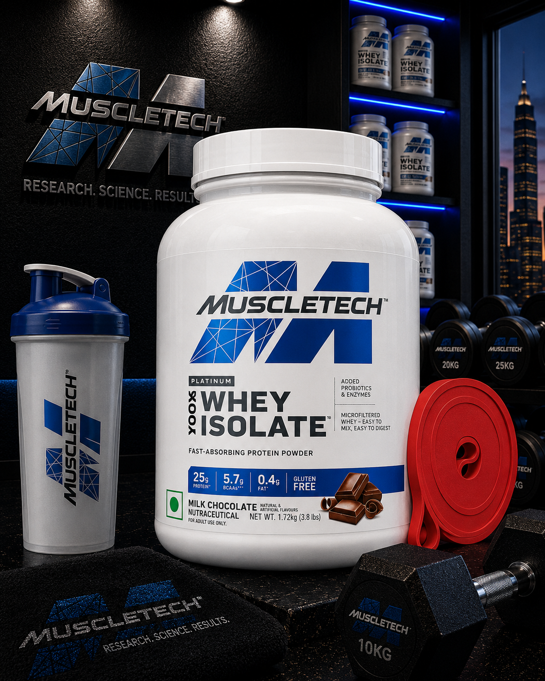 MuscleTech Platinum Whey Isolate I 1.8kg I Milk Chocolate