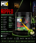 MuscleBlaze Pre-Workout Ripped I 250g I Green Apple