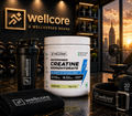 Wellcore Pure Micronised Creatine Monohydrate I 122g I Lemon Lime