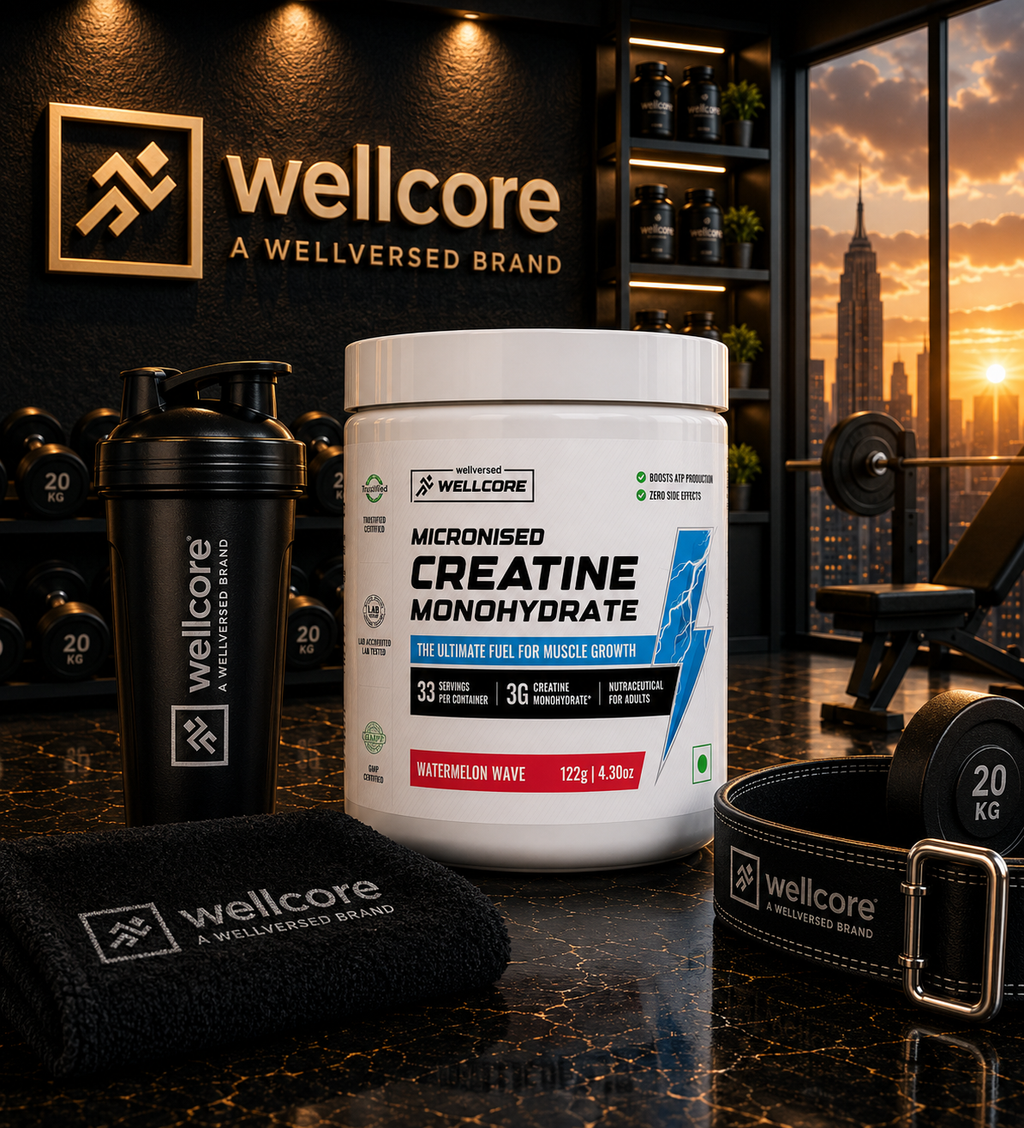 Wellcore Pure Micronised Creatine Monohydrate I 122g I Watermelon Wave