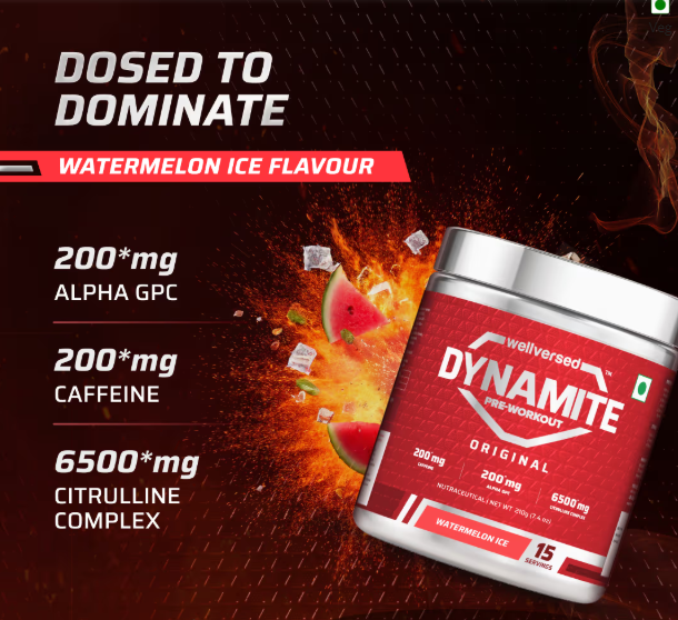 Wellcore Dynamite Pre-Workout I 210g I Watermelon Ice
