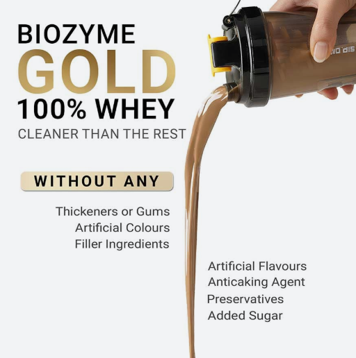 MuscleBlaze Biozyme Gold 100% Whey I 1kg I Chocolate Hazelnut