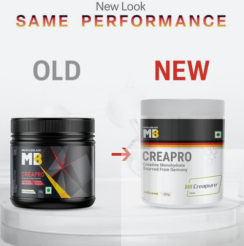 MuscleBlaze CreaPRO Creatine with Creapure® Powder from Germany I 100g I Unflavoured