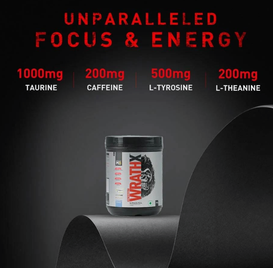 MuscleBlaze Pre-Workout WrathX I 340g I Sour Green