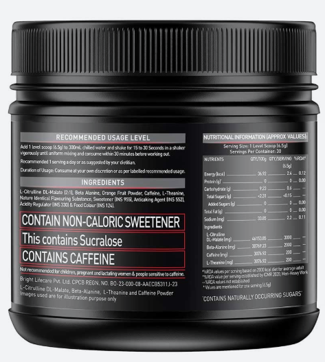 MuscleBlaze Pre-Workout 200 Xtreme I 200g I Fruit Punch