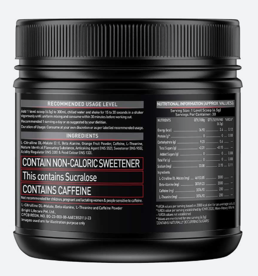 MuscleBlaze Pre-Workout 200 Xtreme I 200g I Berry Bolt