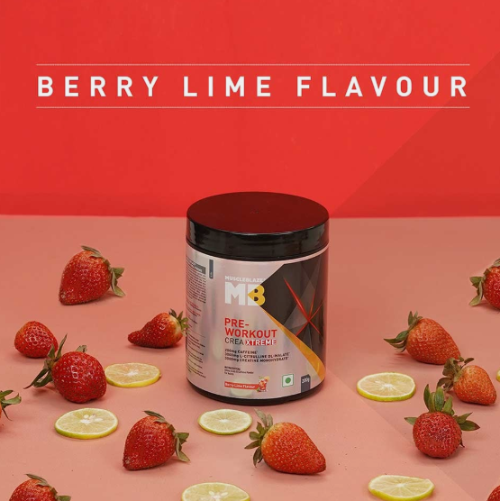 MuscleBlaze Pre-Wprkout Crea-Xtreme I 200g I Berry Lime