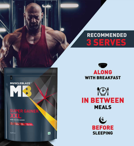 MuscleBlaze Super Gainer XXL Weight Gainer I 2kg I Chcolate