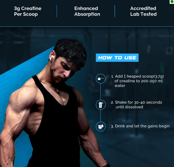 Wellcore Pure Micronised Creatine Monohydrate I 122g I Kiwi Kick