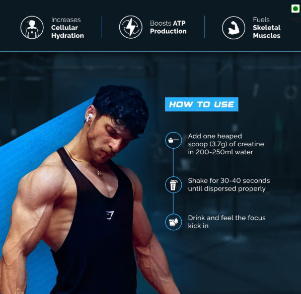 Wellcore Pure Micronised Creatine Monohydrate I 122g I Tropical Tango