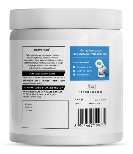 Wellcore Pure Micronised Creatine Monohydrate I 374g I Lemon Lime