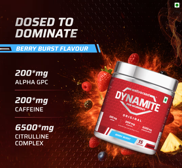 Wellcore Dynamite Pre-Workout I 210g I Berry Burst