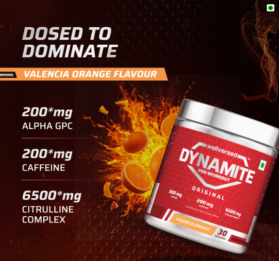 Wellcore Dynamite Pre-Workout I 420g I Valencia Orange