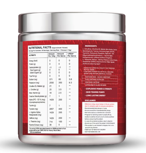 Wellcore Dynamite Pre-Workout I 420g I Berry Burst