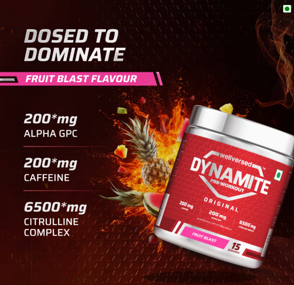 Wellcore Dynamite Pre-Workout I 420g I Fruit Blast