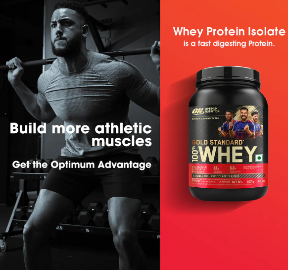 Optimum Nutrition Gold Standard 100% Whey Protein I 907g I Vanilla Ice Cream