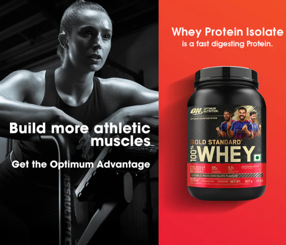 Optimum Nutrition Gold Standard 100% Whey Protein I 907g I Vanilla Ice Cream