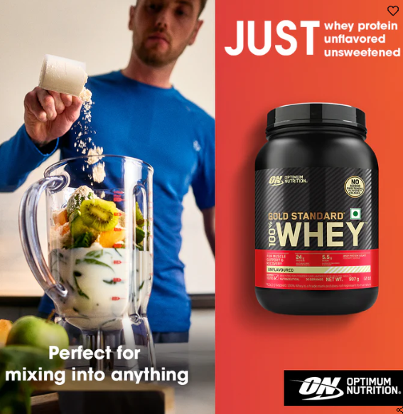 Optimum Nutrition Gold Standard 100% Whey Protein I 907g I Unflavoured