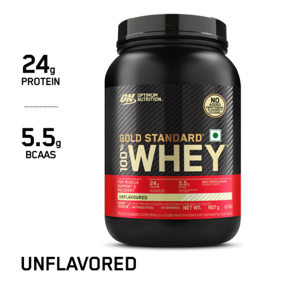 Optimum Nutrition Gold Standard 100% Whey Protein I 907g I Unflavoured