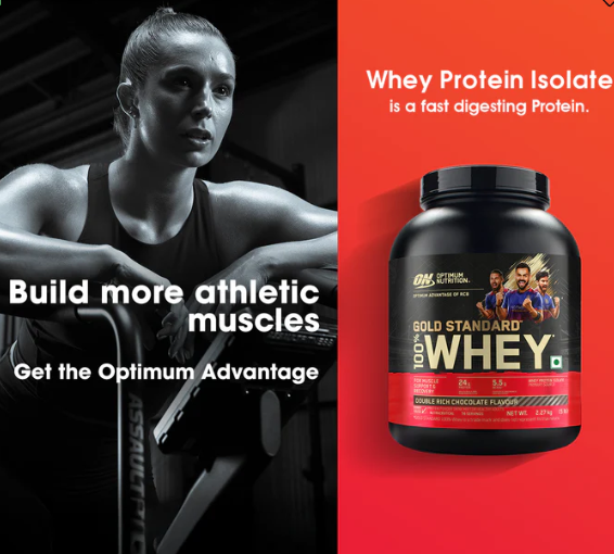 Optimum Nutrition Gold Standard 100% Whey Protein I 2.27Kg I Double Rich Chocolate