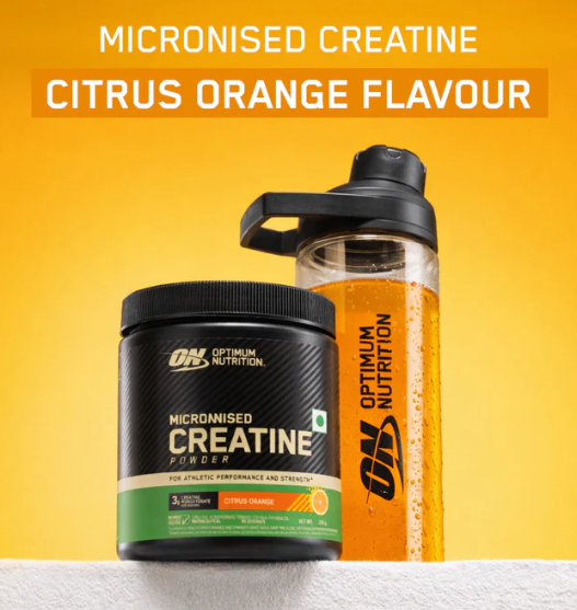 Optimum Nutrition Miconised Creatine Powder I 100g I Citrus Orange
