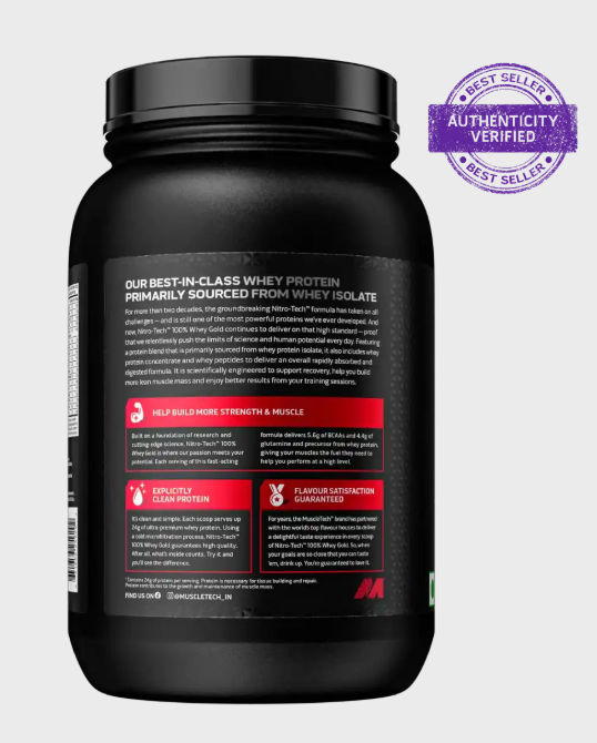 MuscleTech Nitro-Tech Whey Gold I 907g I French Vanilla Cream