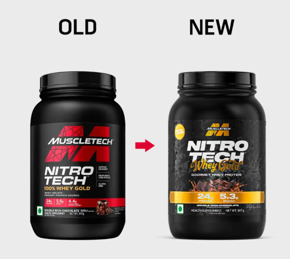 MuscleTech Nitro-Tech Whey Gold I 907g I Cookies & Cream
