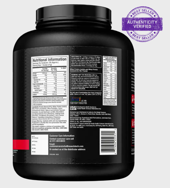 MuscleTech Nitro-Tech Whey Gold I 1.8kg I Cookies & Cream